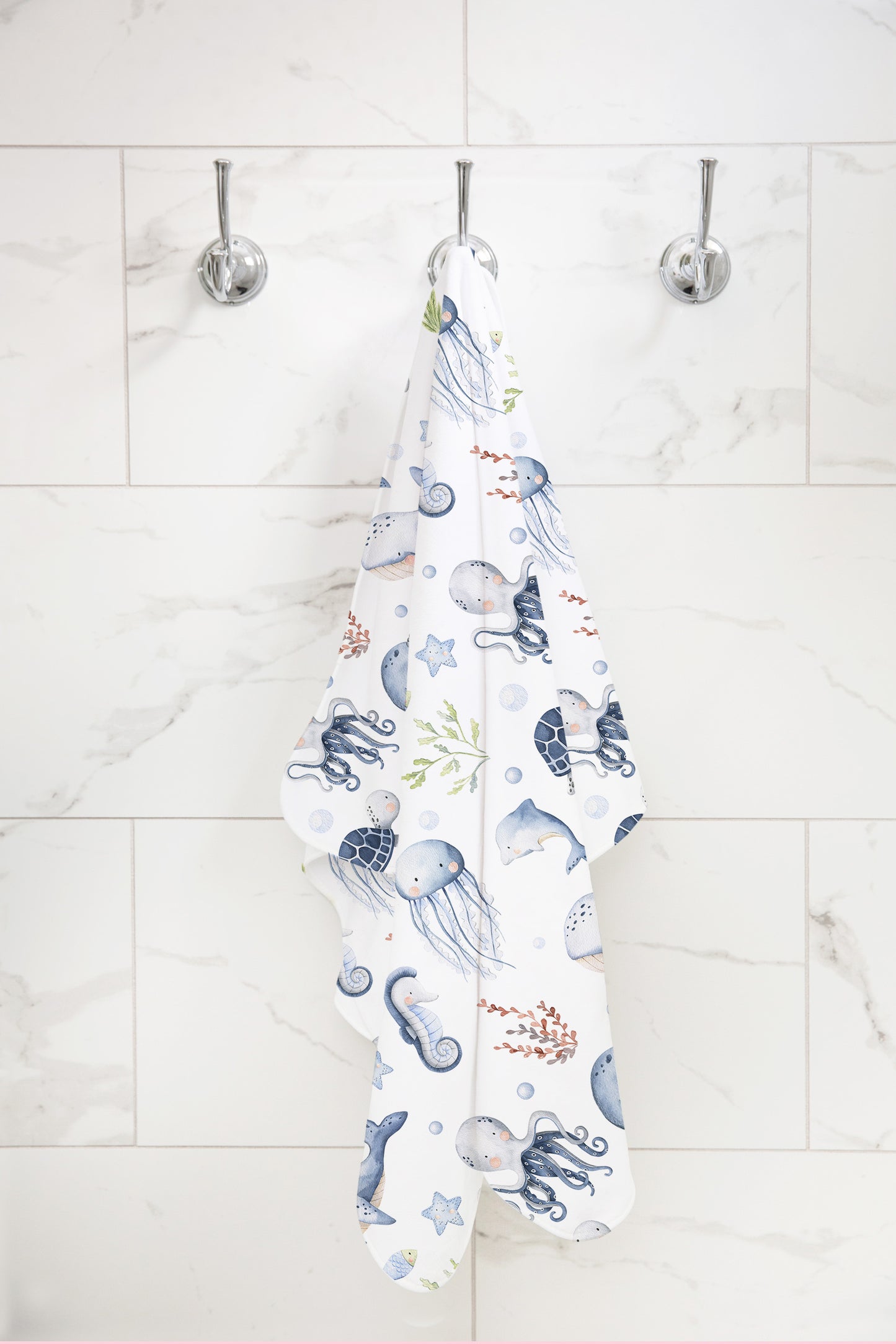 Under the Sea Hooded BabyTowel | Ocean Baby Towel - Little Ocean