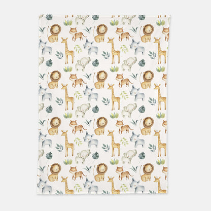 Safari Animals Swaddle Set | Jungle Hospital Baby Boy Receiving Blanket - Baby Africa