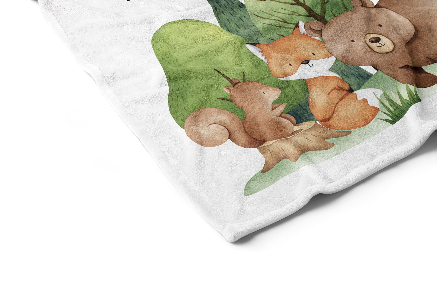 Personalized Woodland Animals Milestone - Woodland Nursery Bedding - TiW