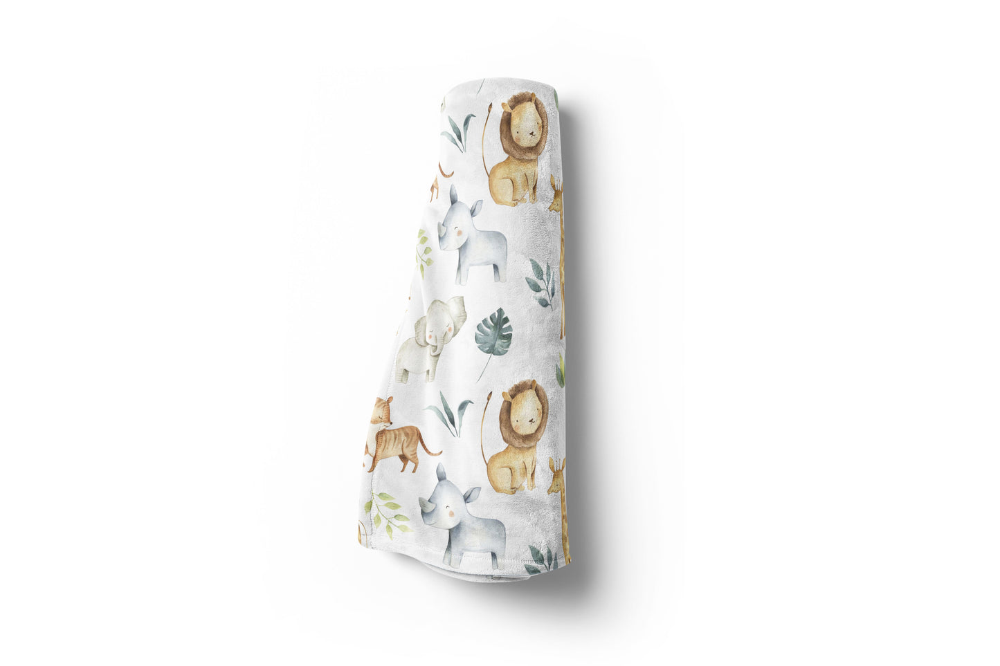 Safari Minky blanket | Jungle animals nursery bedding -  Baby Africa