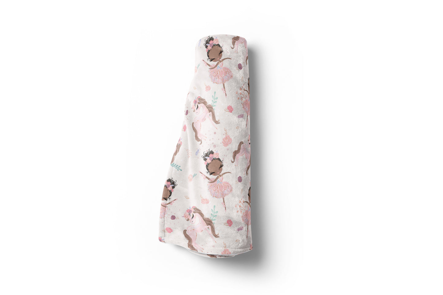 Ballerina Minky Blanket, Ballet Nursery Bedding - Sweet Ballet