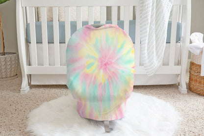 Tie Dye Car Seat Cover, Tie Dye Nursing Cover