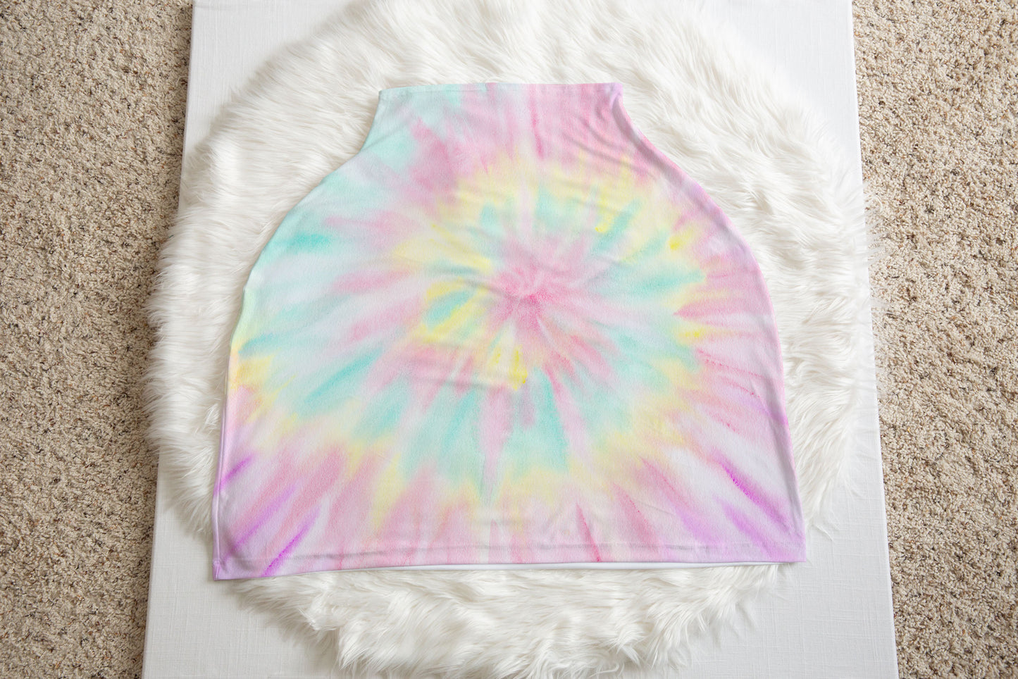 Tie Dye Car Seat Cover, Tie Dye Nursing Cover