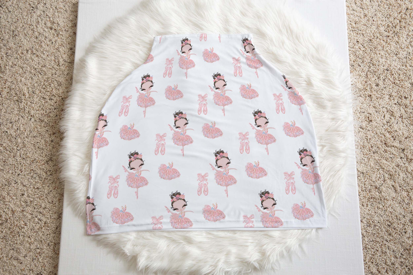 Ballerina Car Seat Cover, Ballerina Nursing Cover - Sweet Ballet