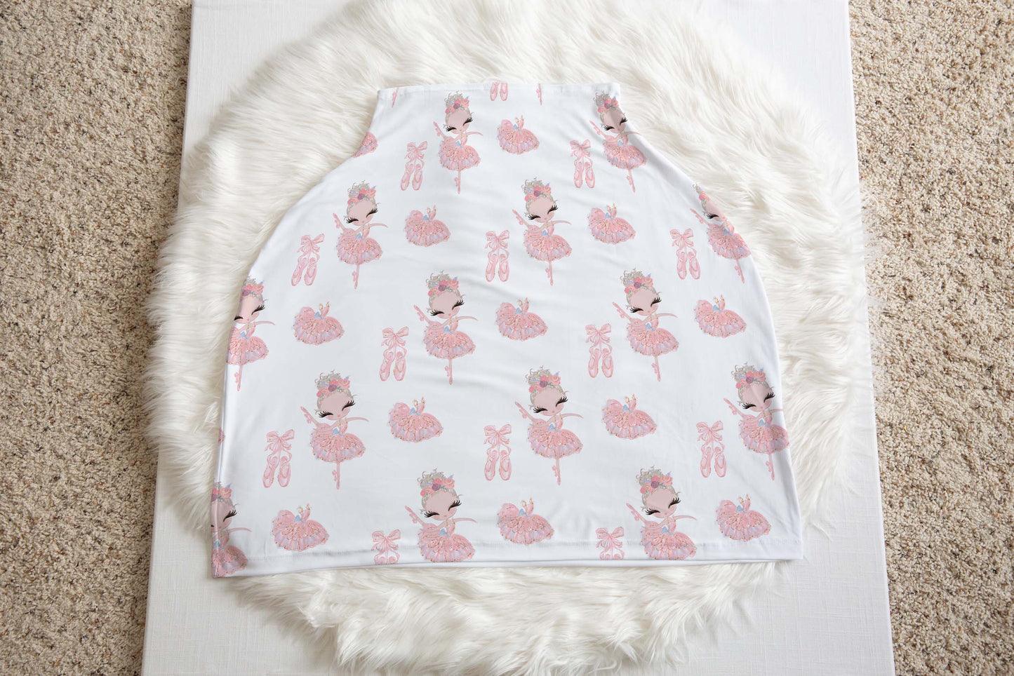 Ballerina Carseat Cover, Ballet Nursing Cover - Sweet Ballet