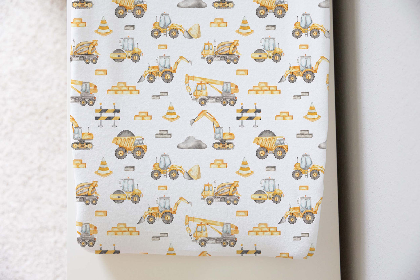 Construction Changing Pad Cover, Construction nursery decor - Under Construction