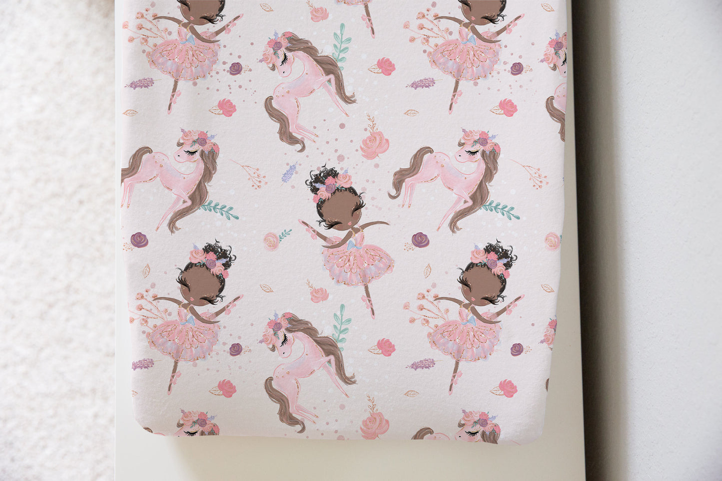 Ballet Changing Pad Cover, Ballerina Nursery Decor - Sweet Ballet