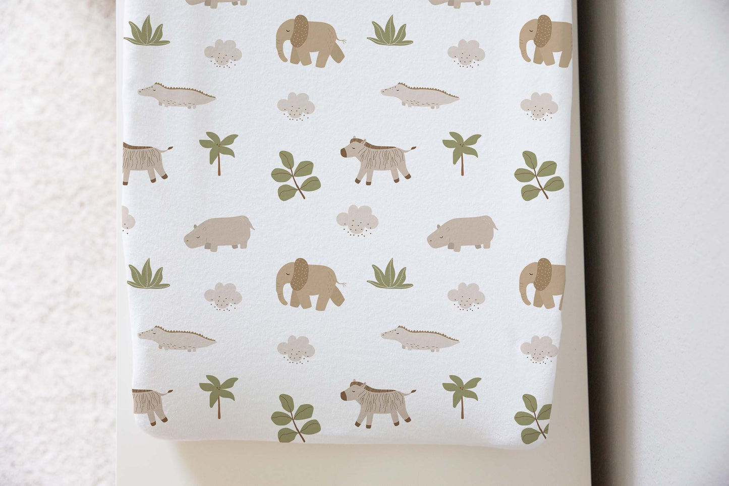 Safari Changing Pad Cover, ungle nursery decor - Modern Safari