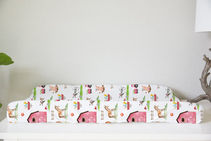 Girl Farm Changing Pad Covers | Farm Nursery Decor