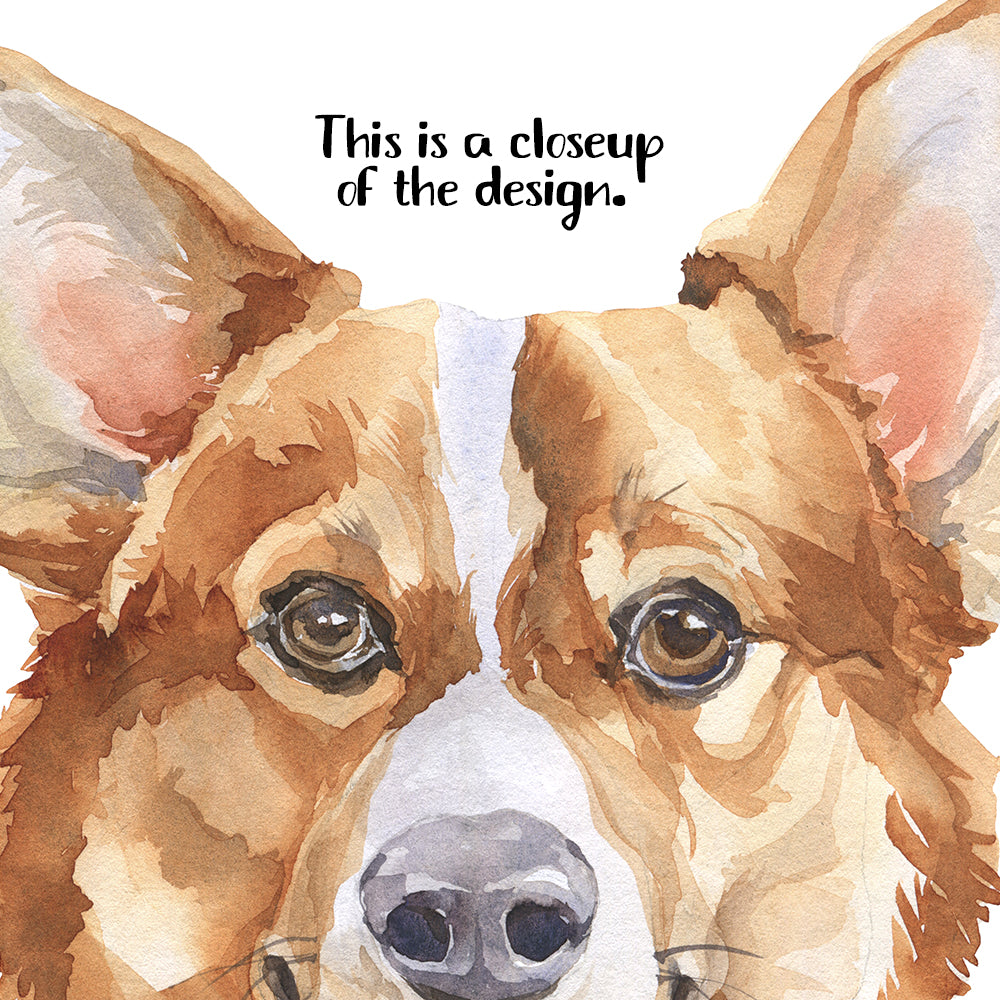 Corgi Dog Wall Art, Dog Nursery Print