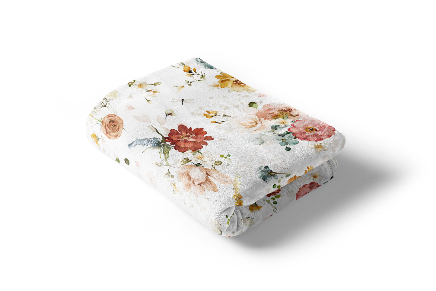 Wildflowers Blanket, Wildflower Nursery Bedding - Vintage Garden