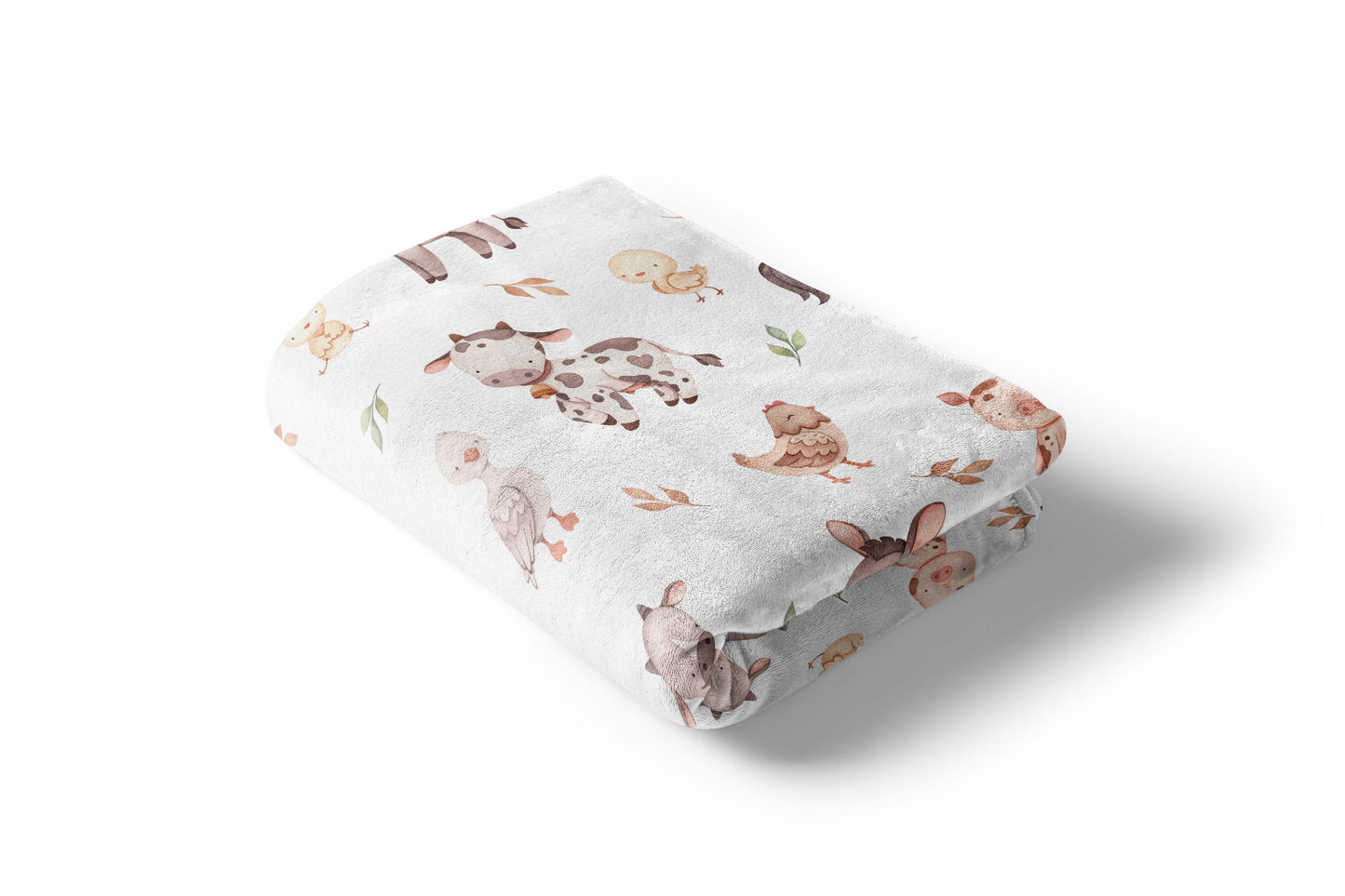 Farm Minky Blanket, Farm Nursery Bedding - Lovely Farm