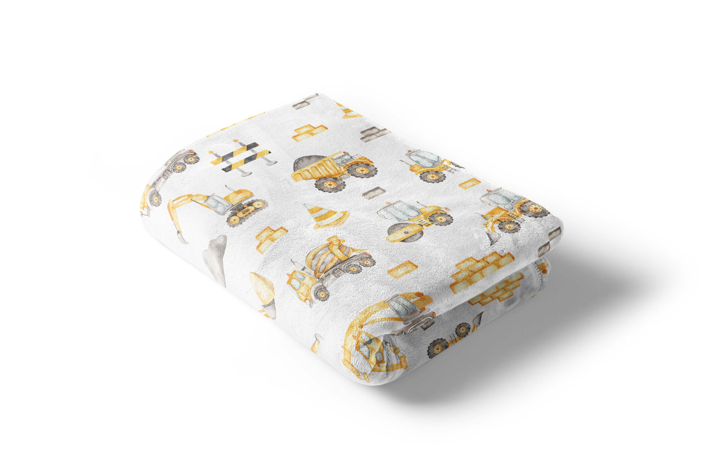 Construction baby blanket, Construction nursery bedding - Under Construction