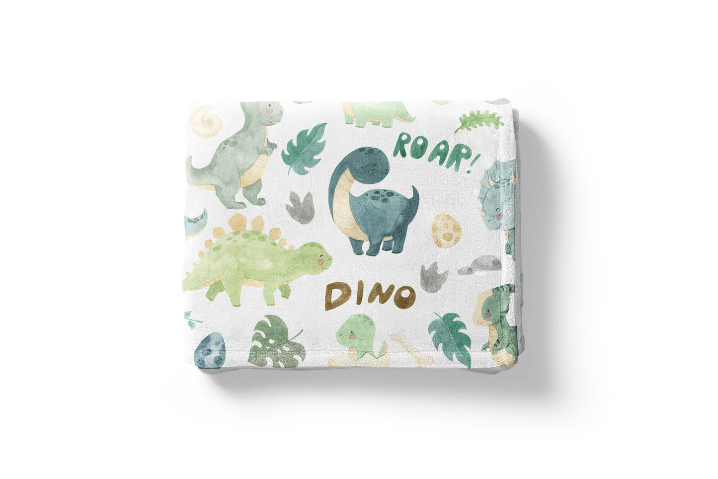 Dinosaurs blanket, Dinosaurs nursery bedding - Prehistoric Friends