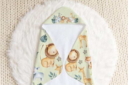 Safari Hooded Baby Towel - Baby Africa