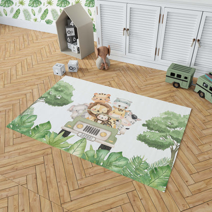 Safari nursery rug, Jungle nursery Decor - Safari Explorer