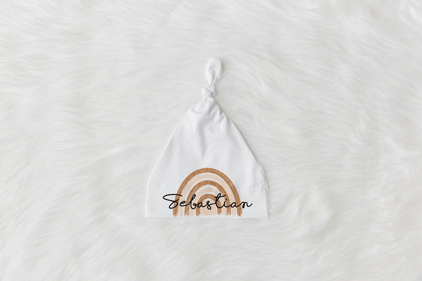 Earthy Rainbow Swaddle Set, Personalized Hospital Baby Blanket Boy - Earthy Rainbow