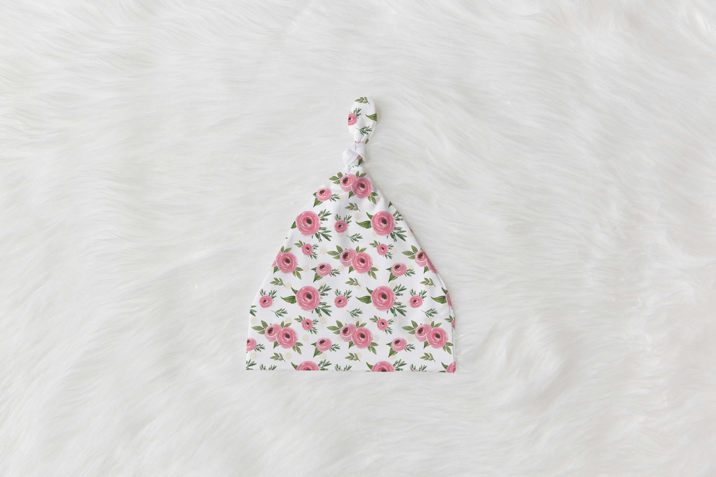 Pink Floral Personalized Baby Swaddle Set, Floral Bear Hospital Baby Girl Blanket - Beary Pink