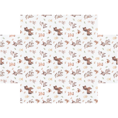 Farm Animals Crib Sheet, Farm Nursery Bedding - Lovely Farm