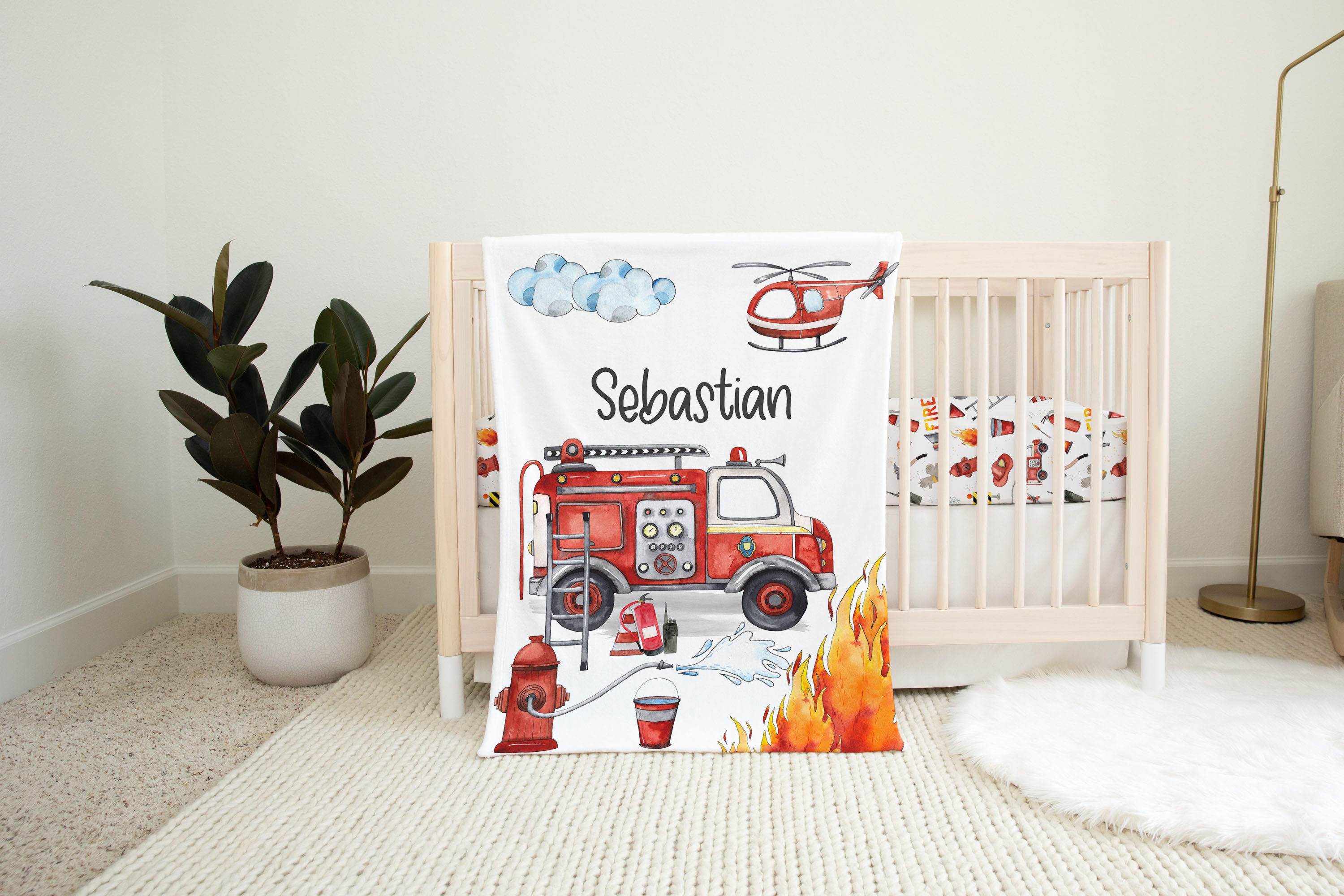 Firefighter baby bedding best sale