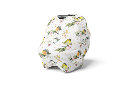 Birds Car Seat Cover, Nature Nursing Cover