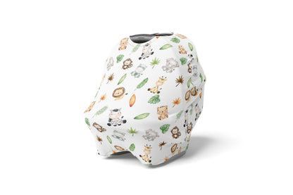 Safari Car Seat Cover, Jungle Nursing Cover - Safari Explorer