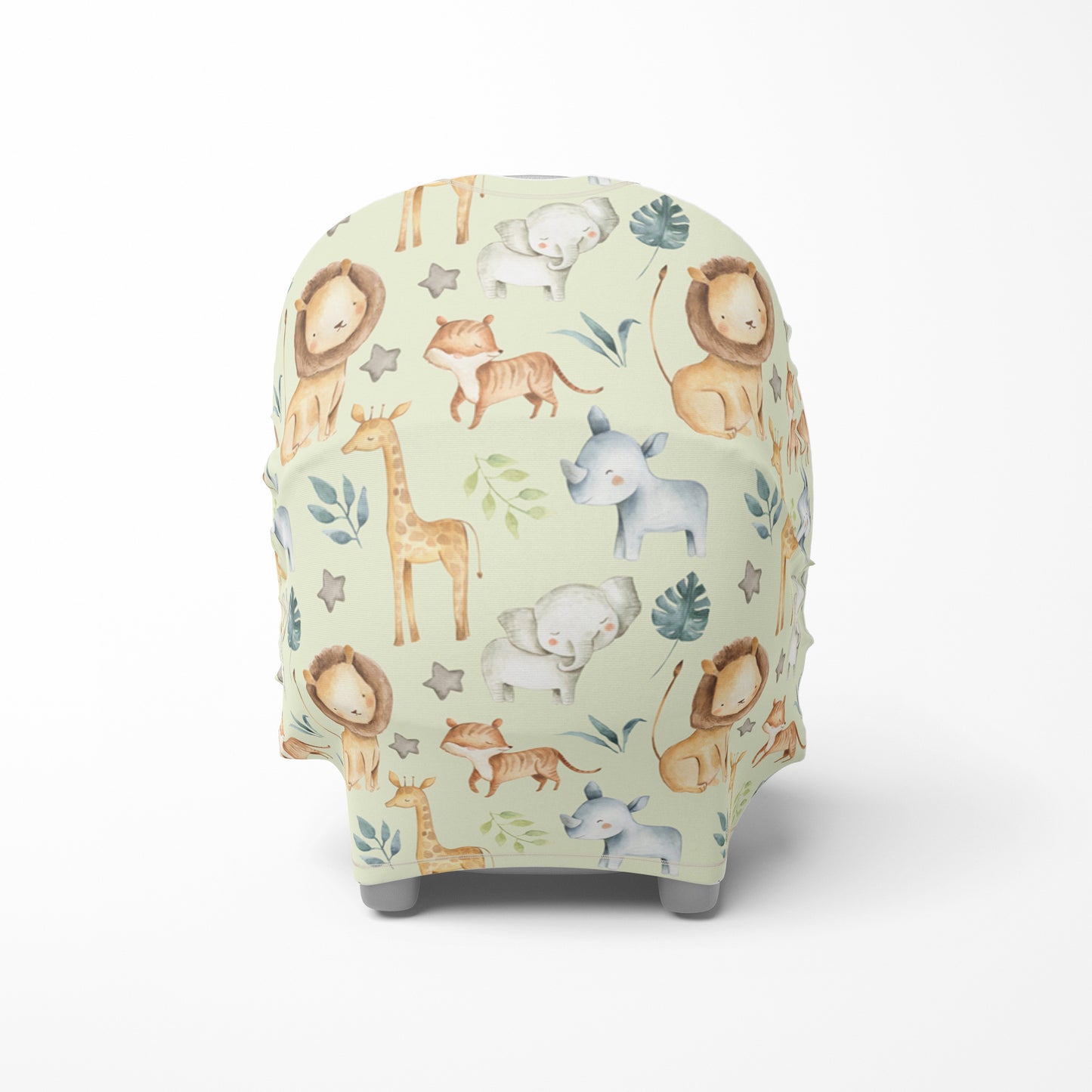 Safari Car Seat Cover. Jungle Nursing Cover - Baby Africa