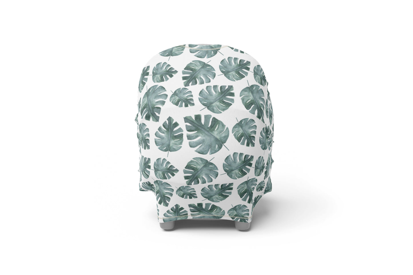 Monstera Car Seat Cover, Tropical nursing cover - Baby Africa