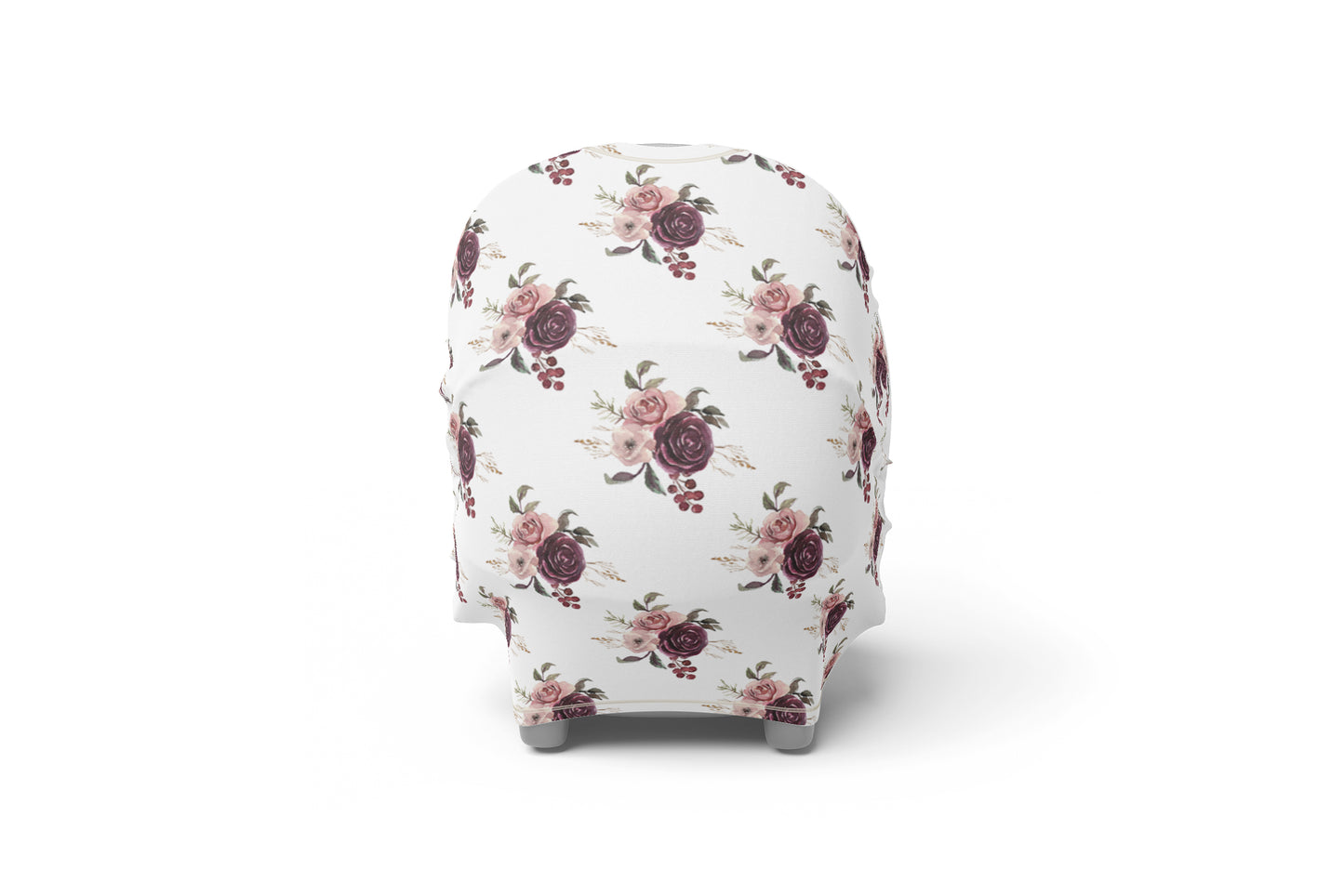 Roses Car Seat Cover, Floral Nursing Cover - Rose Bloom