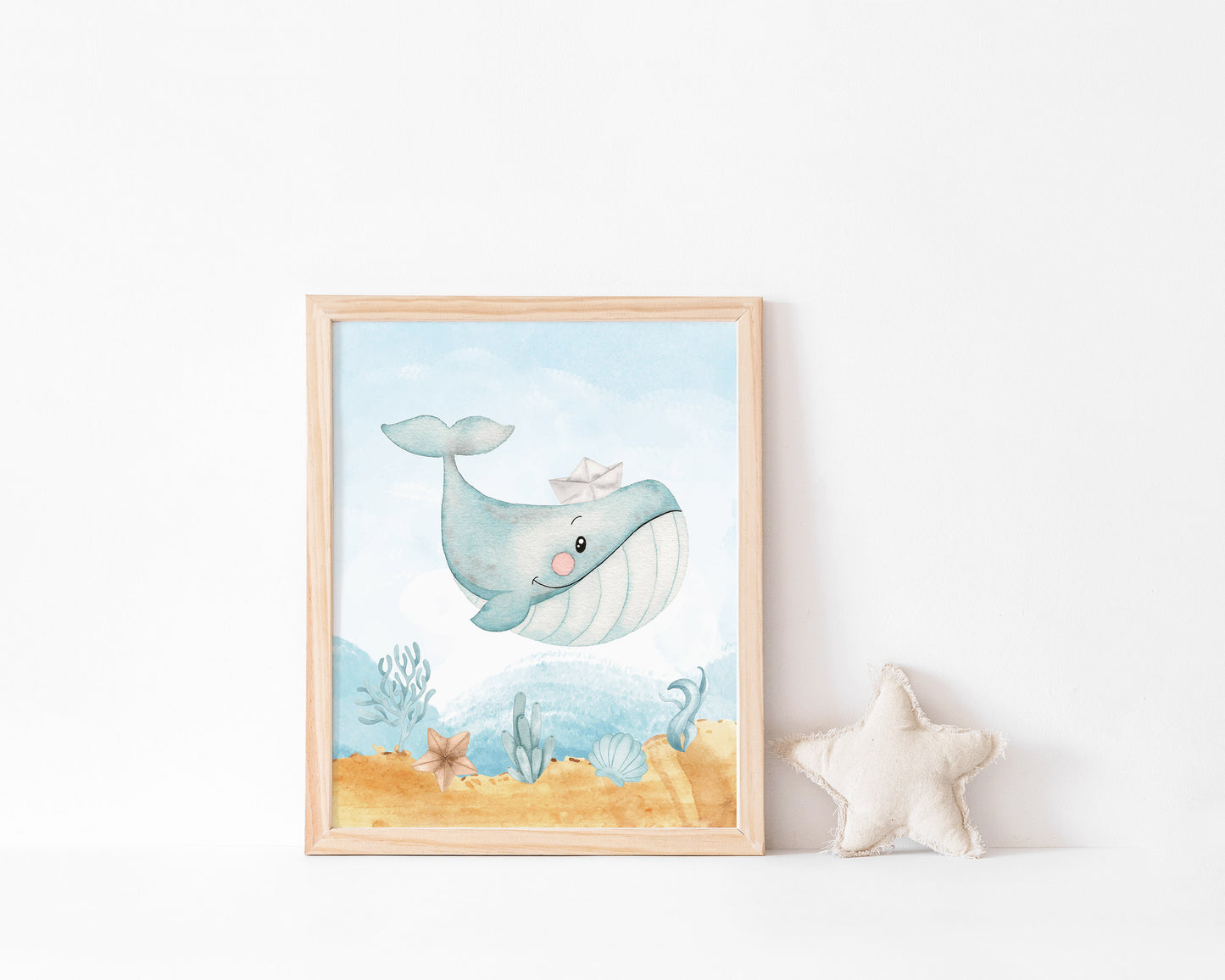 Under the Sea Wall Art, Ocean Nursery Prints - Set of 4