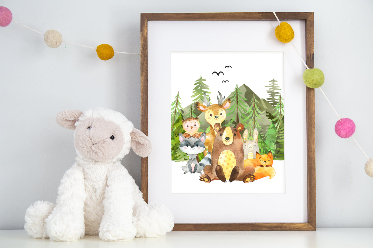 PRINTABLE Woodland Wall Art,  WoodlandNursery Print