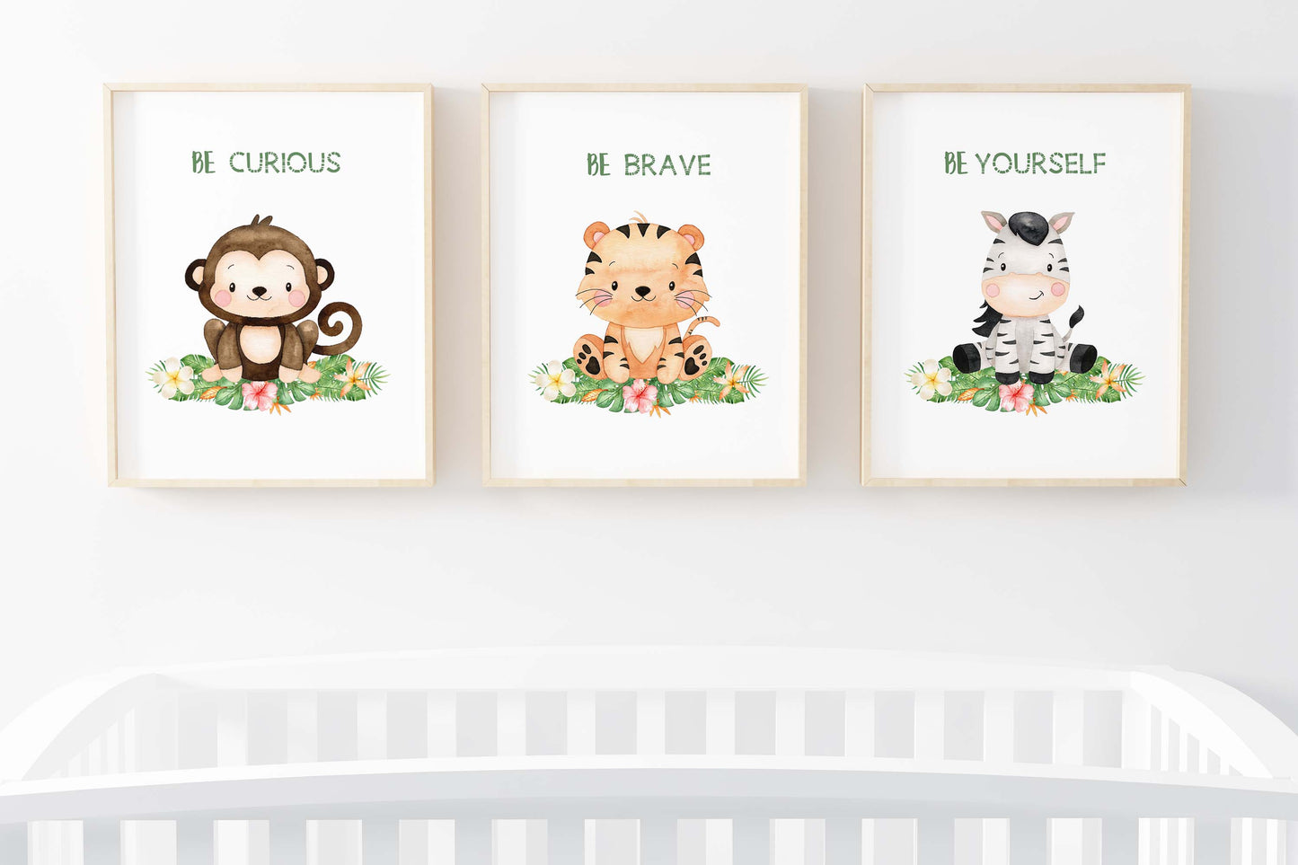 Girl Safari Wall Art, Jungle Nursery Prints Set of 6 - Safari Explorer