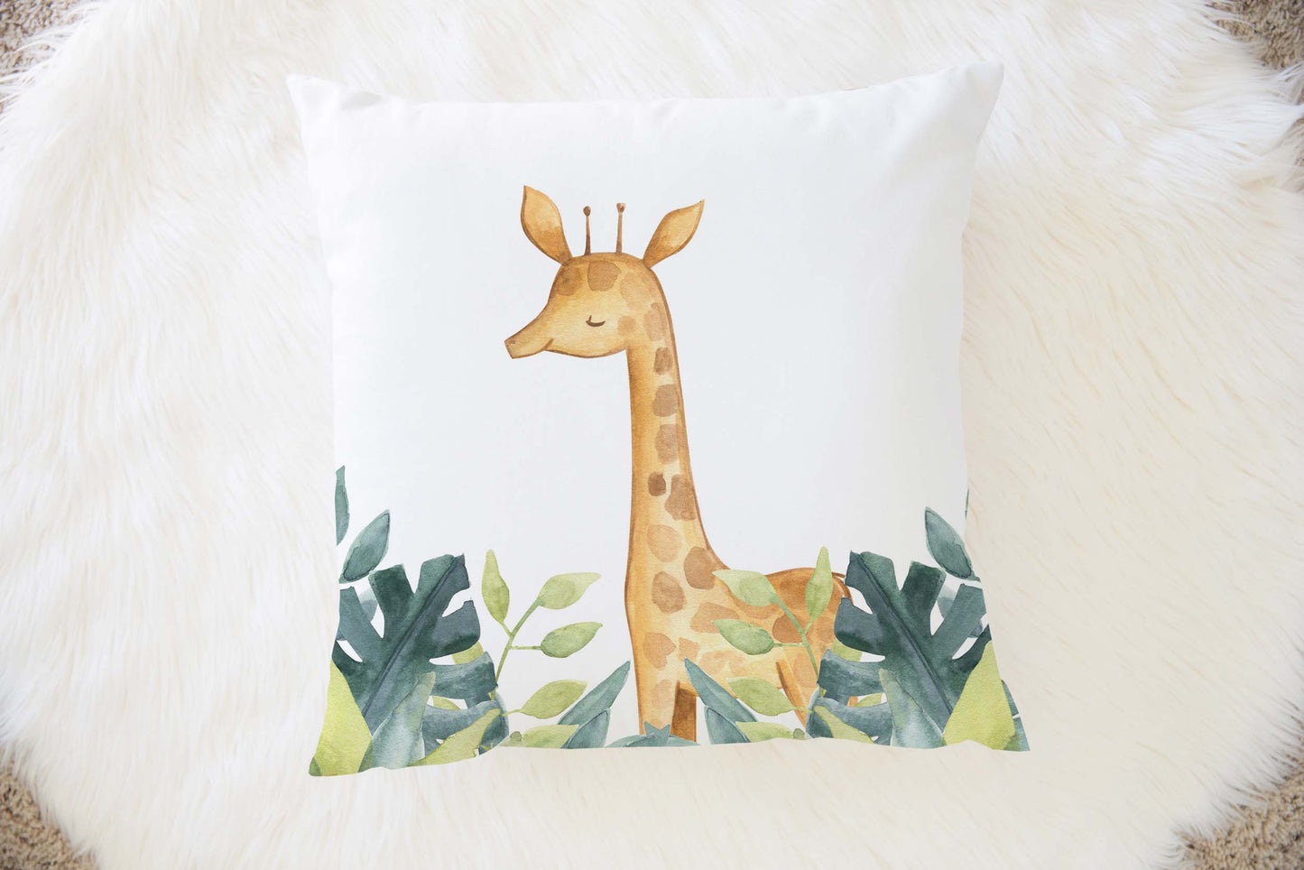 Giraffe Nursery Pillow, Safari Nursery Decor , Baby Africa