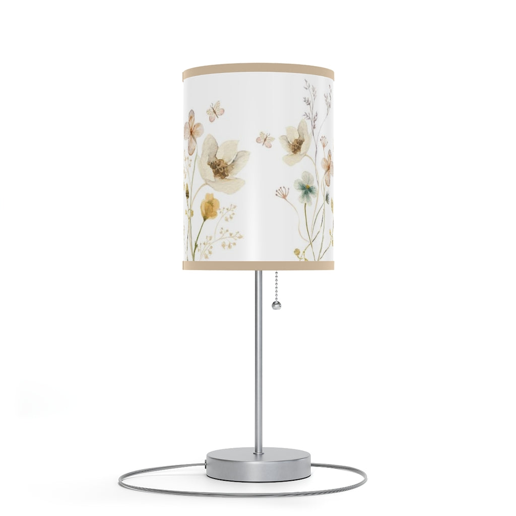 Wildflower Lamp, Wild flowers Nursery decor - Mustard Wildflowers