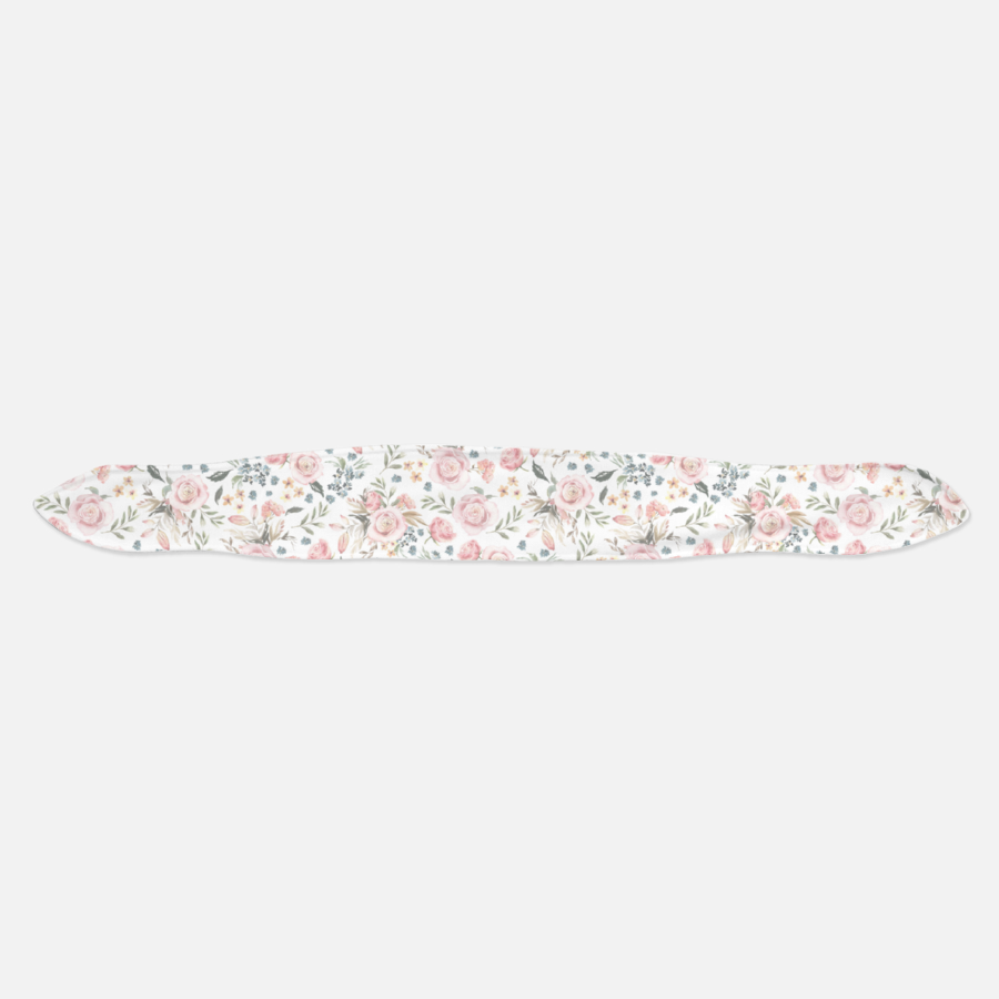 Pink Floral Personalized Baby Swaddle Set, Roses Hospital Baby Girl Blanket - Candy Rose