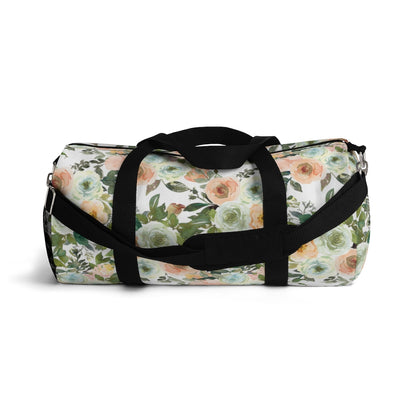 Floral Hospital Bag, Girl Overnight Bag - Peach Mint Garden