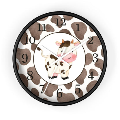 Cow Kids Wall Clock | Farm Nursery Decor