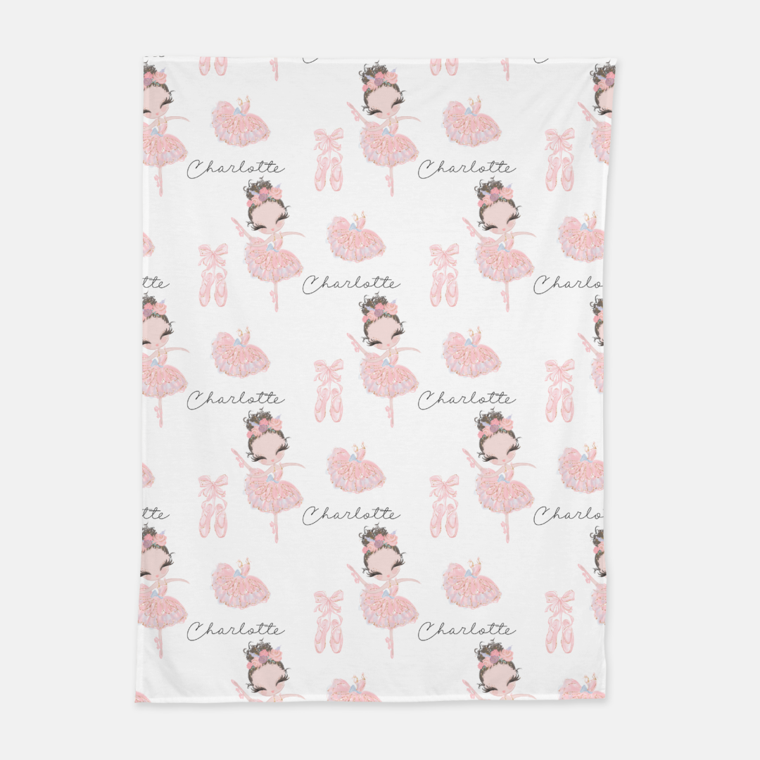 Ballerina Swaddle Set 1, Ballet Hospital receiving blanket - Sweet Ballet