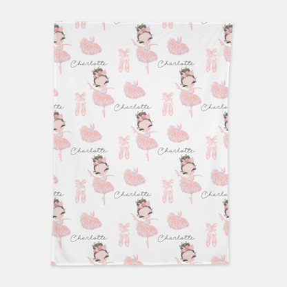 Ballerina Swaddle Set 1, Ballet Hospital receiving blanket - Sweet Ballet