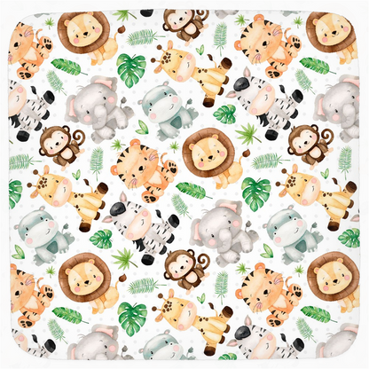 Safari Animals Hooded Baby Towel - Safari Explorer