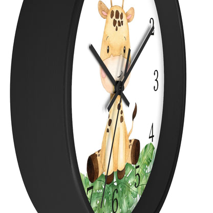 Giraffe clock, Safari Nursery decor - Safari Explorer