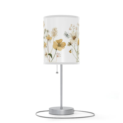 Wildflower Lamp, Wild flowers Nursery decor - Mustard Wildflowers