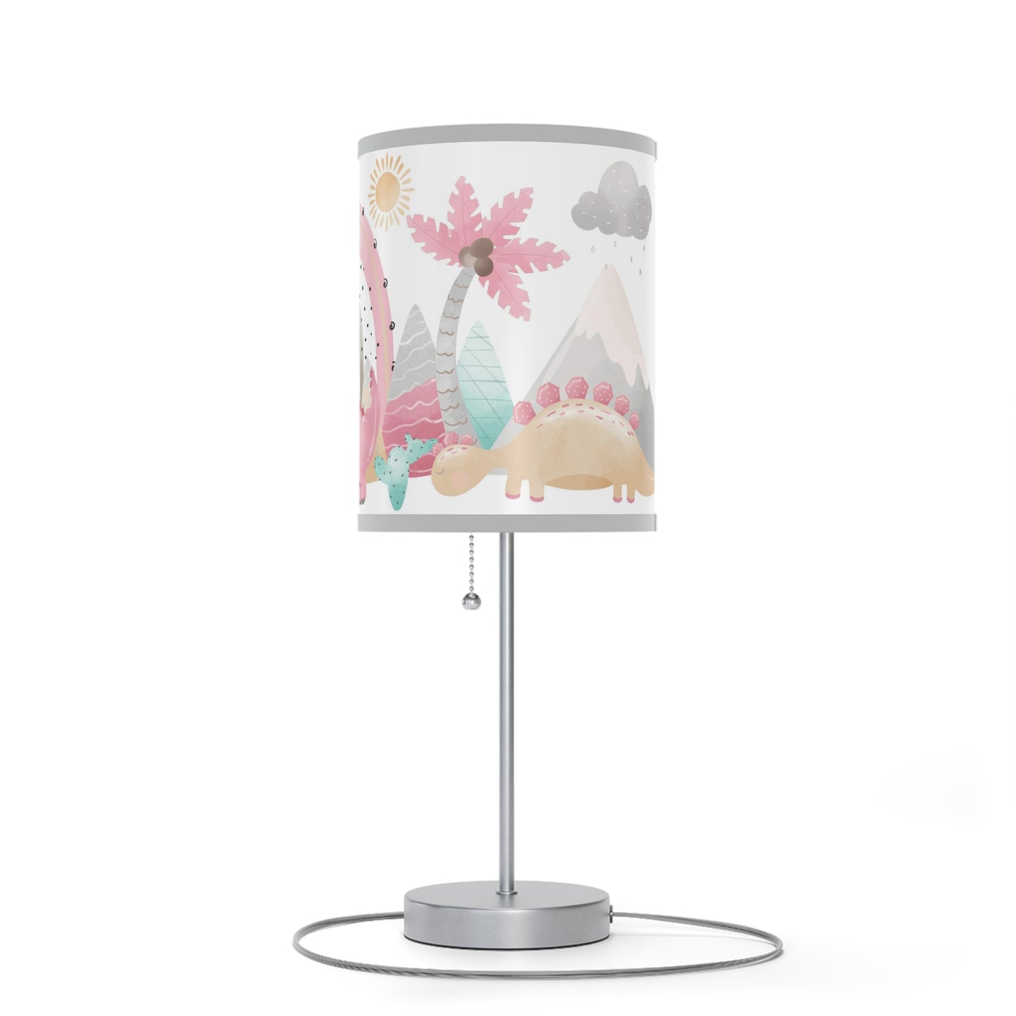 Pink dinosaur lamp, Dinosaur nursery decor, Pink Dinosaur