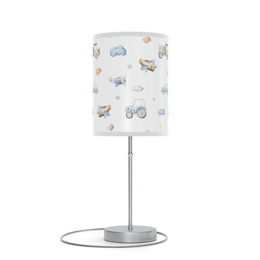 Transport Vehicles Lamp, Transportation nursery decor - Blue Transportation