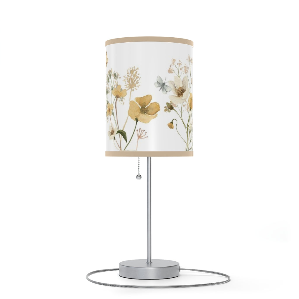 Wildflower Lamp, Wild flowers Nursery decor - Mustard Wildflowers