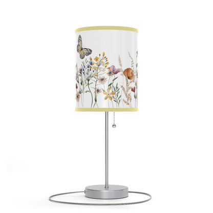 Wildflowers table lamp, Butterfly nursery decor - Butterfly Garden