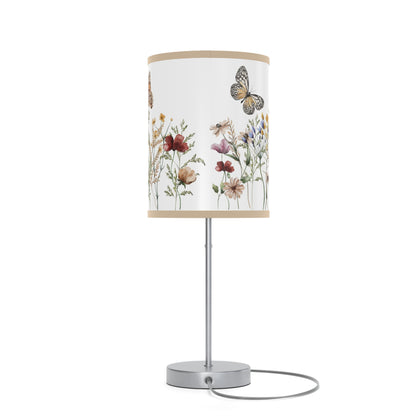 Wildflowers table lamp, Butterfly nursery decor - Butterfly Garden