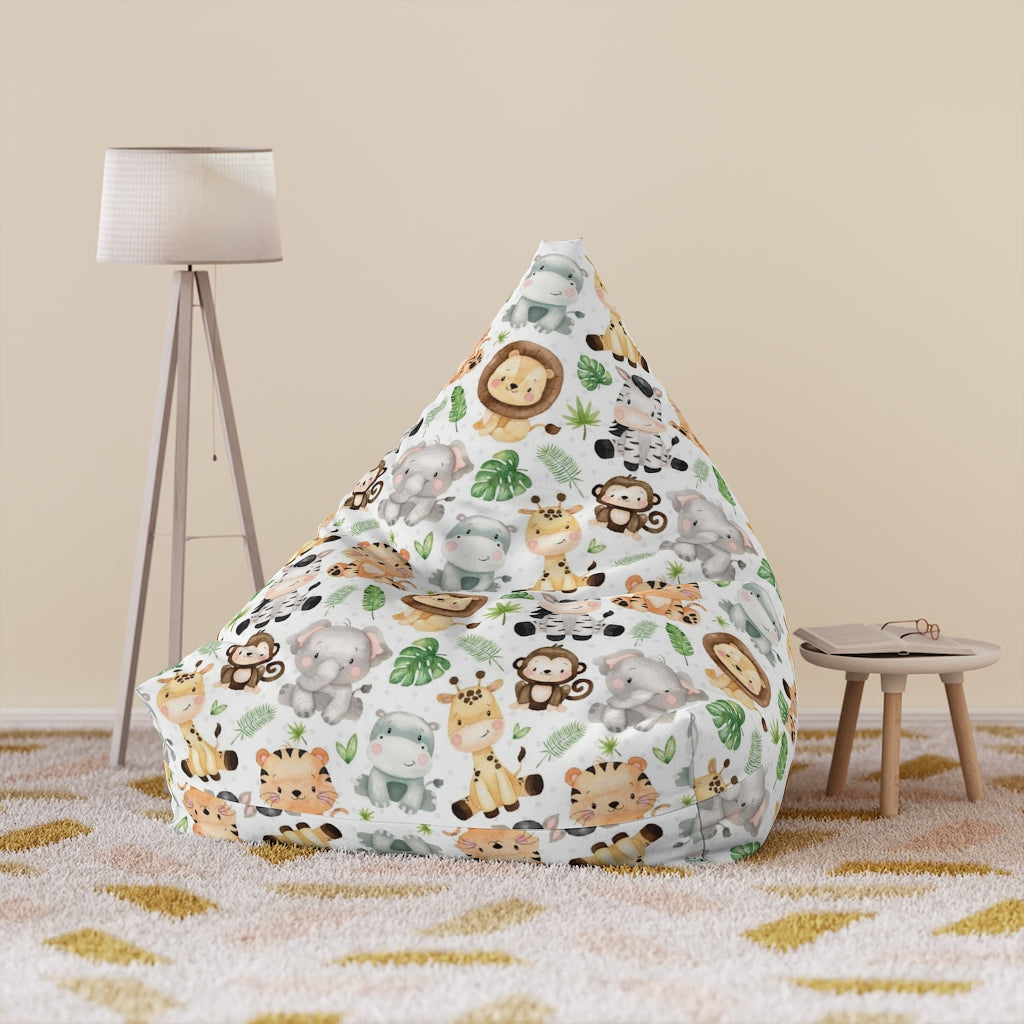 Safari Animals Bean Bag Chair Cover