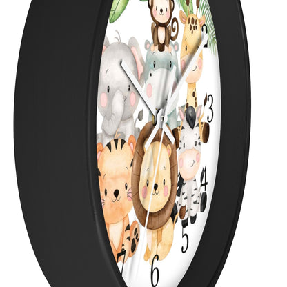 Safari animals clock, Jungle Nursery Decor - Safari Explorer