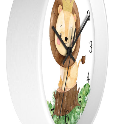 Lion clock, Safari Nursery decor - Safari Explorer